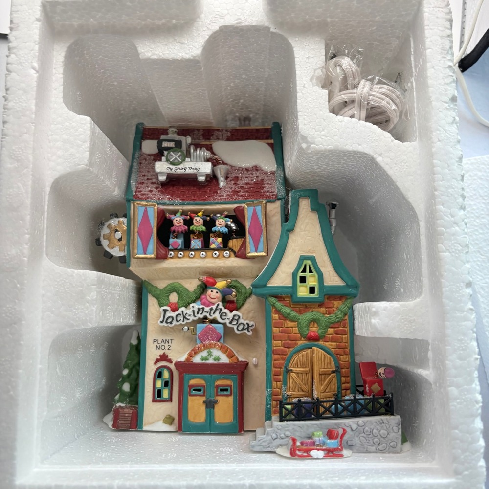 Department 56 North Pole Jack In The Box Plant No. 2 Multicolor Toy Workshop